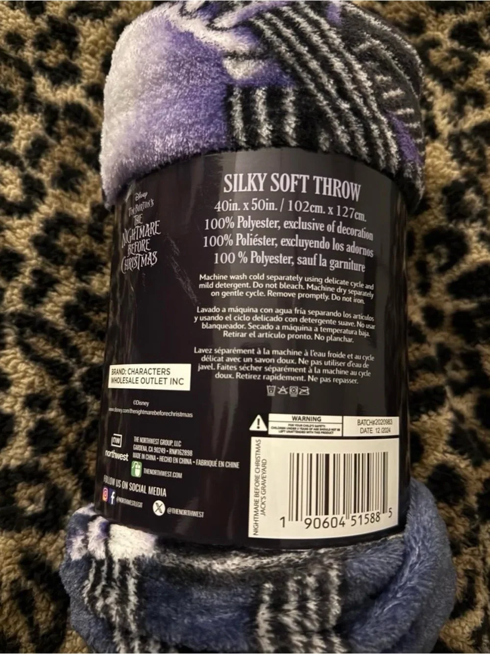 The Nightmare Before Christmas Blanket